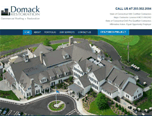 Tablet Screenshot of domackroofing.com